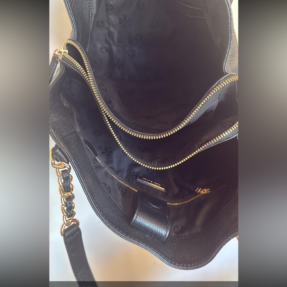 Tory Burch Harper Black Leather Tote EUC - Picture 6 of 6